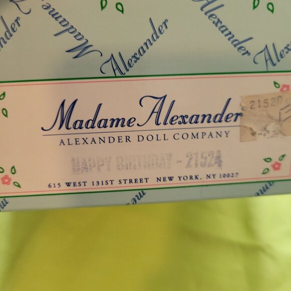 Madame Alexander Happy Birthday Doll 21524 WENDY Blonde Balloons - Picture 2 of 6